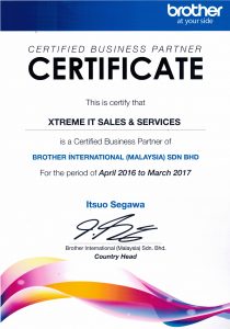 Brother Business Partner 2016-2017